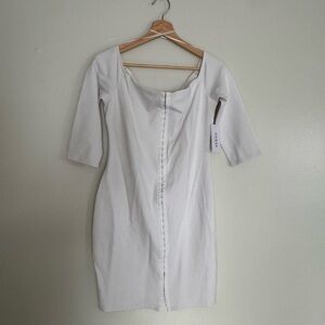 Guess White Long Sleeve Dress